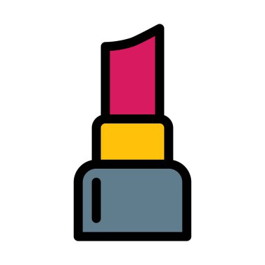 Dudak bakım kremi, basit soyut vektör çizim 