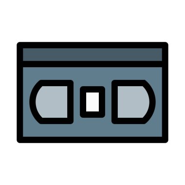 Eski Vhs kaset vektör çizim 