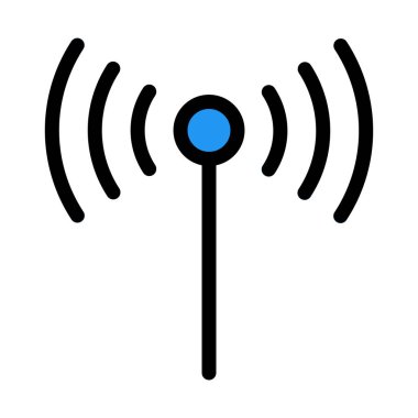 Sinyal verici simge vektör çizim 