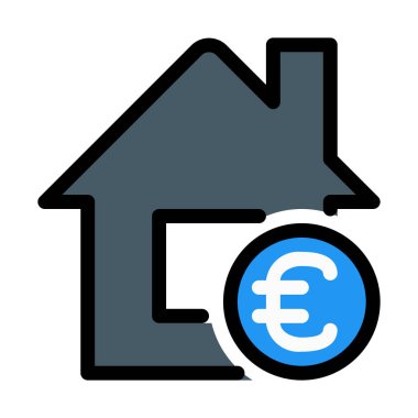 Euro ödeme beyaz arka plan üzerinde izole özelliği