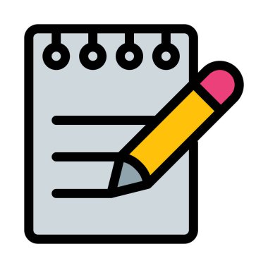 İçerik Not vektör çizim düzenleme