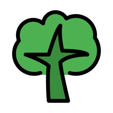 Uzun boylu ağaç beyaz arka plan üzerinde izole orman