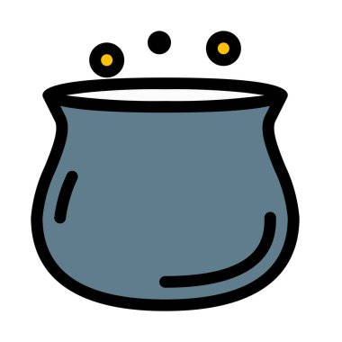 Kazan vektör çizim beyaz arka plan üzerinde