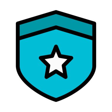 Yıldız kalkan Emanet vektör çizim 