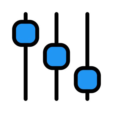 Ses karıştırıcı Değiştir, basit soyut vektör çizim 