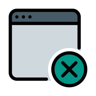 Windows hata bildirimi vektör çizim beyaz arka plan üzerinde