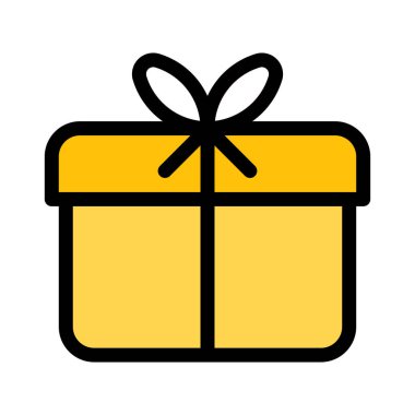 Hediye kutusu sarılmış, vektör çizim