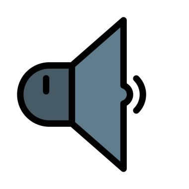 Düşük müzik beyaz arka plan üzerinde izole hacmi