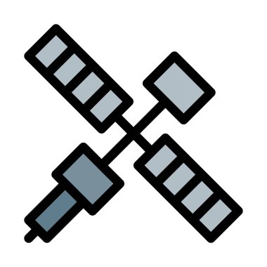 İletişim uydusu iletim, vektör çizim