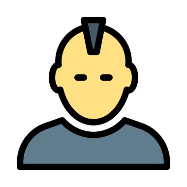 Serseri, müzik Rockstar, vektör çizim