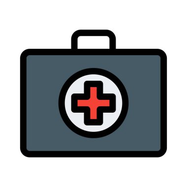 Tıbbi çanta depolama vektör çizim