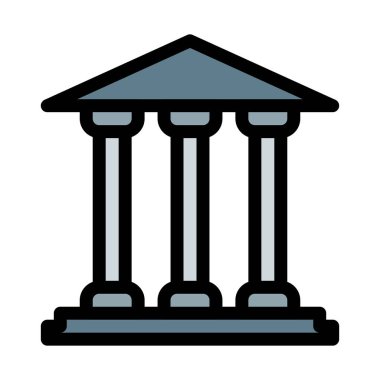 Panteon Roma beyaz arka plan üzerinde izole Pillars