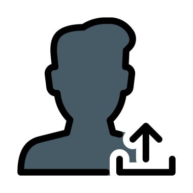 Kullanıcı yükleme vektör çizim 