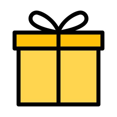 Kutusu sarılmış, basit soyut vektör çizim mevcut 