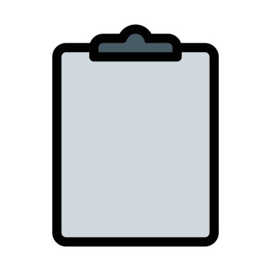 Pano görev yönetimi vektör çizim beyaz arka plan üzerinde