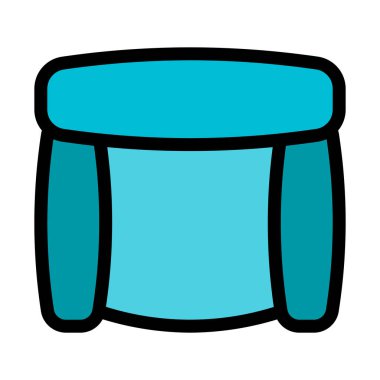 Beyaz arka plan üzerinde koltuk vektör çizim