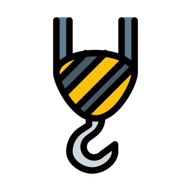 Beyaz arka plan üzerinde izole kaldırma Vinç kanca