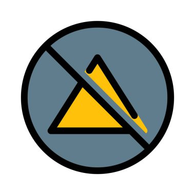 Hiçbir ağartma işareti vektör çizim