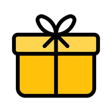 Hediye kutusu vektör çizim sarılmış 