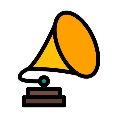 Gramofon Vintage araç vektör çizim