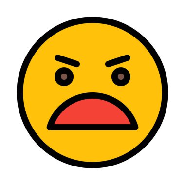 Bağırmak veya beyaz arka plan üzerinde izole yüz zarar