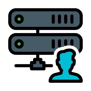 Kullanıcı sunucu veritabanı, vektör çizim