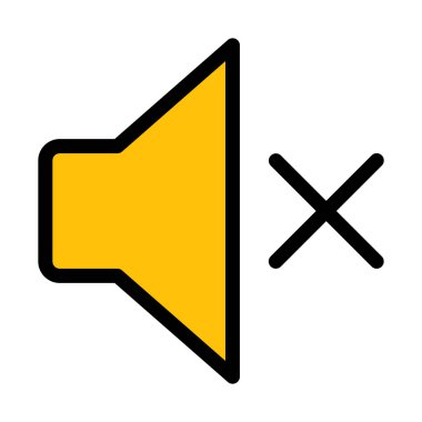 Sessiz veya sessiz işareti vektör çizim