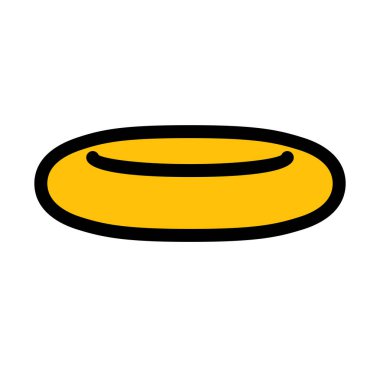 Yüzme tüp vektör çizim beyaz arka plan üzerinde yüzer