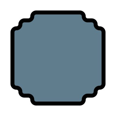 basit kare çerçeve, basit soyut vektör çizim 