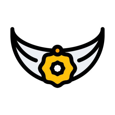 Gelin tacı dekore edilmiş, vektör çizim