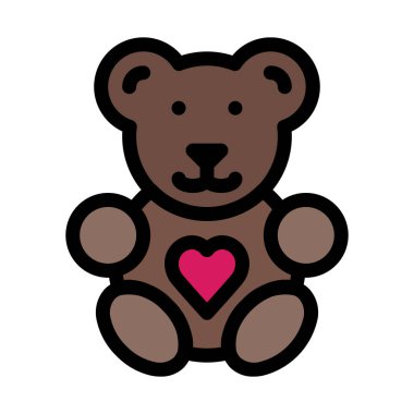 Tüylü ayıcık vektör çizim 