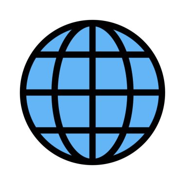 Küre veya Worldwide, basit simgesi