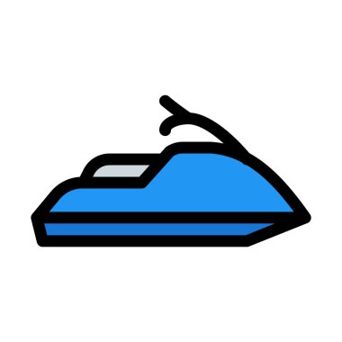 Spor Jet Ski, vektör çizim