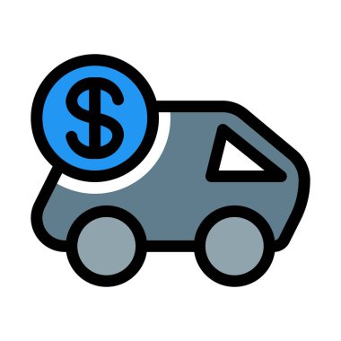 Ek teslimat ödeme, vektör çizim