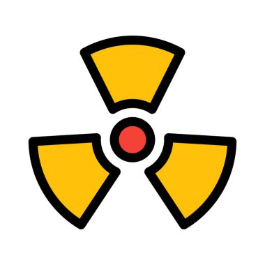 Tehlike nükleer simge vektör çizim