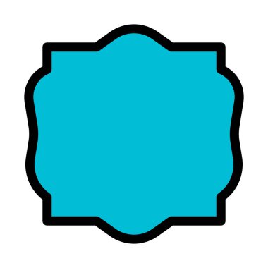 Klasik şık çerçeve vektör çizim beyaz arka plan üzerinde