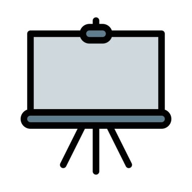 Boyama standı tuval vektör çizim