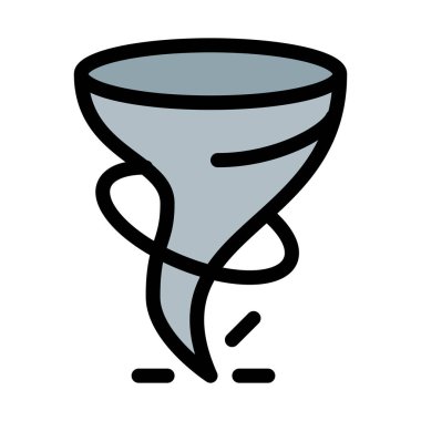 Güçlü kasırga felaket vektör çizim 