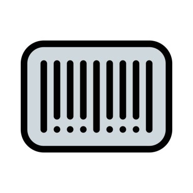 Şifreli benzersiz barkod vektör çizim 