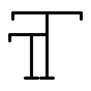 Beyaz arka plan üzerinde yazı tipi boyutu düğmesini vektör çizim