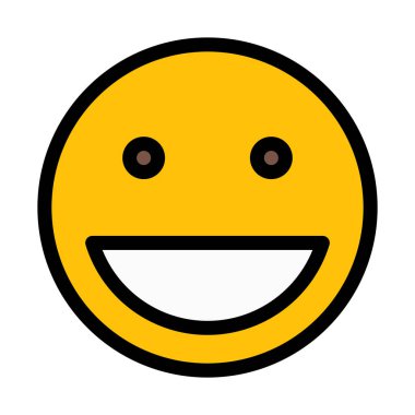 Büyük Smile beyaz arka plan üzerinde izole gülen