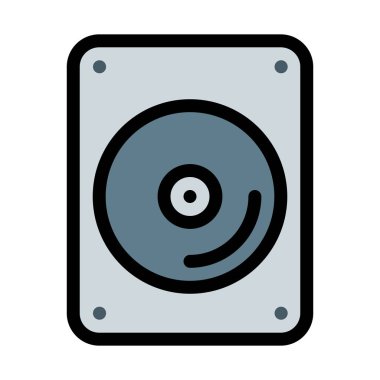 Beyaz arka plan üzerinde vektör çizim DVD Case kapak