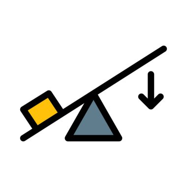 Fizik kolu basit vektör çizim kaldırma