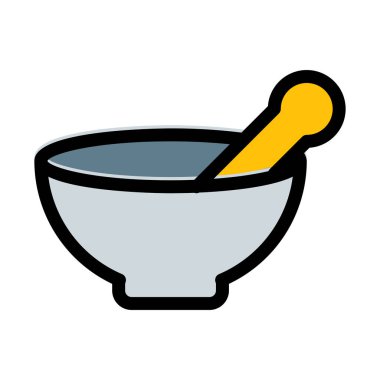 harç ve havaneli vektör çizim