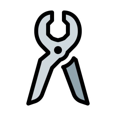 Pense sanayi araçları beyaz arka plan üzerinde izole