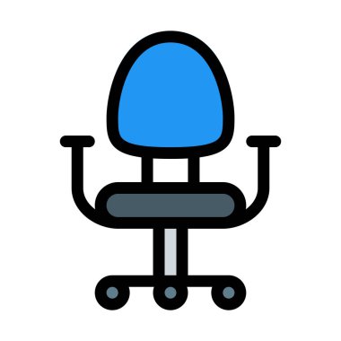 Office döner sandalye vektör çizim