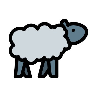 Paskalya geleneksel koyun, vektör çizim