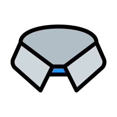 Kadın fantezi yaka vektör çizim 