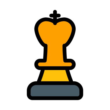 Kral satranç taşını, basit simgesi