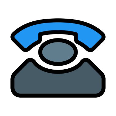 Vintage arama telefon vektör çizim